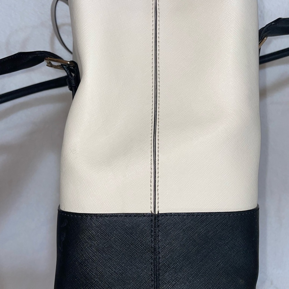 GUC Kate Spade - Cove Street Colorblock Airel - Shoulder Bag- Ostrich Egg/Black - Picture 5 of 9